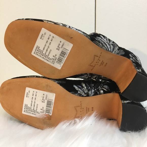 PRICE DROP Marc Fisher Floral Sequin Velvet Bootie - Picture 4 of 4